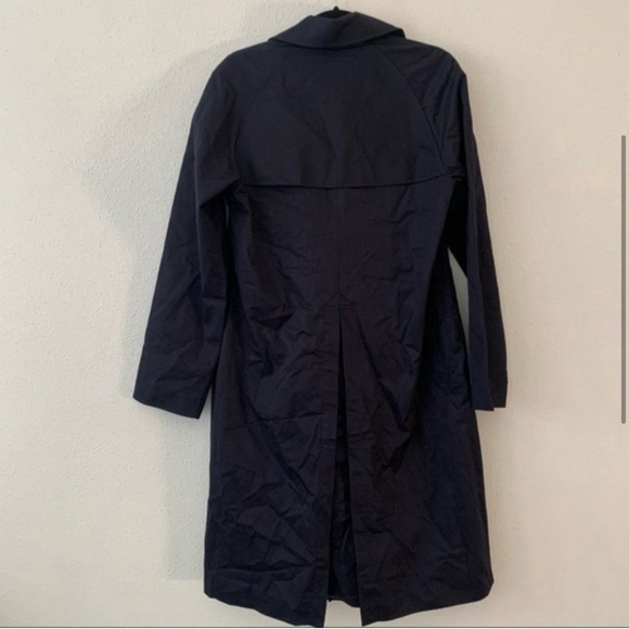 Everlane Modern Trench Drape Coat in Navy - Picture 4 of 8